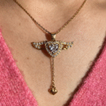 Collier L’Ange du Cœur Doré – Image 3