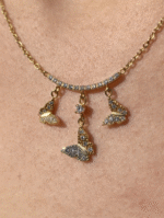 Collier Papillons d’Or – Image 3