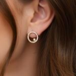 Boucles d’oreilles spirales pavées – Image 2