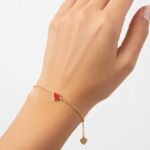 Bracelet cœur rouge – Image 3