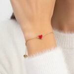 Bracelet cœur rouge – Image 2