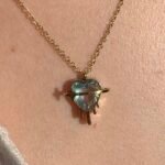 Collier Cœur Bleu – Image 3