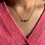 Collier Cœur Ange Violet – Image 2