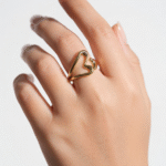 Bague Cœur Entrelacé « Ajustable » – Image 3