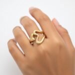 Bague Cœur Entrelacé « Ajustable » – Image 2